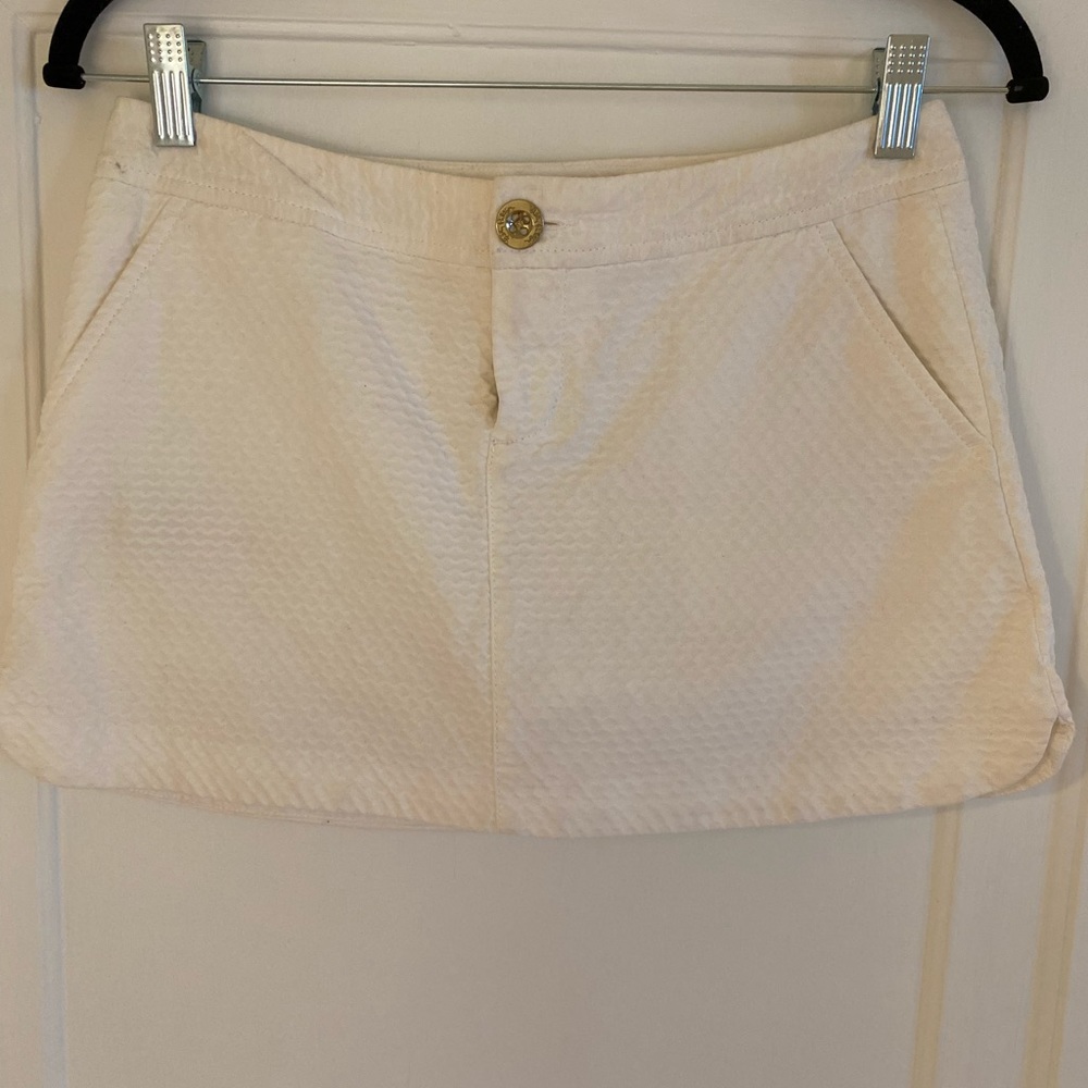 Lilly Pulitzer White Mini Skirt